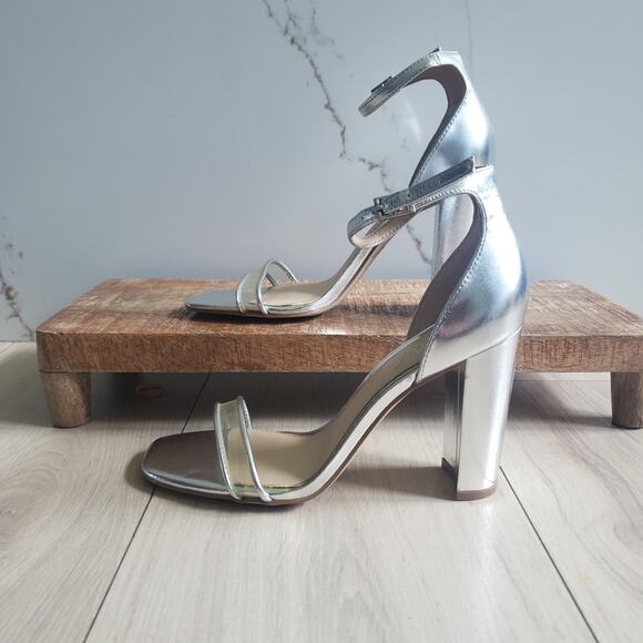 Badgley Mischka Jewel Keshia II Heels 6.5 Silver Crystal Wedding Bridal Prom - Picture 1 of 8